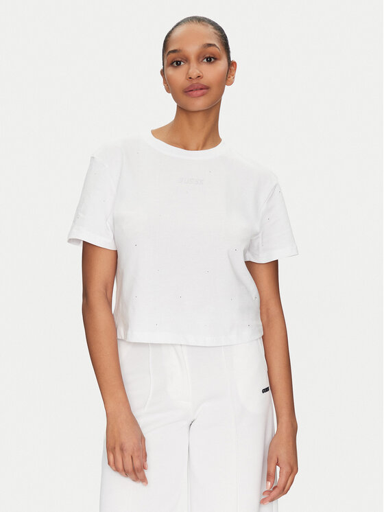Guess Guess Футболка V5GI00 I3Z14 Білий Boxy Fit