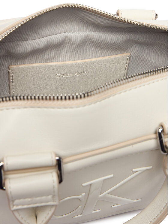 Calvin Klein Torebka Calvin Klein Bold Ck Elongated Mini Tote LV04F3411G Biały