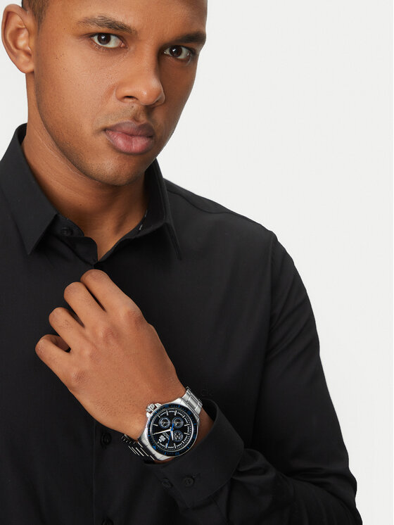 Nautica Zegarek Nautica Nct Windrose NAPWRF407 Srebrny