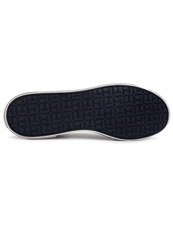 Tommy Hilfiger Πάνινα παπούτσια Tommy Hilfiger Iconic Long Lace Sneaker FM0FM01536AEP Μπεζ