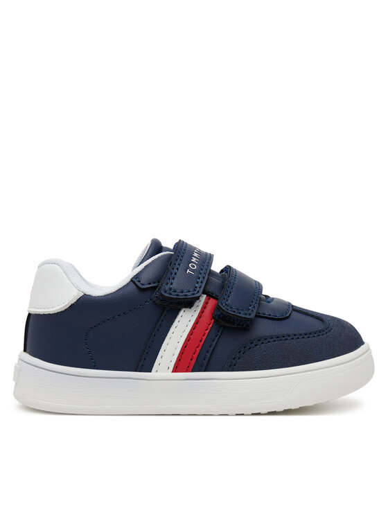Tommy Hilfiger Sneakers Tommy Hilfiger Stripes Low Cut Lace Velcro Sneaker T1X9-33840-1269 M Bleumarin