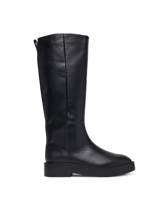 Calvin Klein Μπότες Calvin Klein Conc Welt High Boot Lth HW0HW03213 Μαύρο