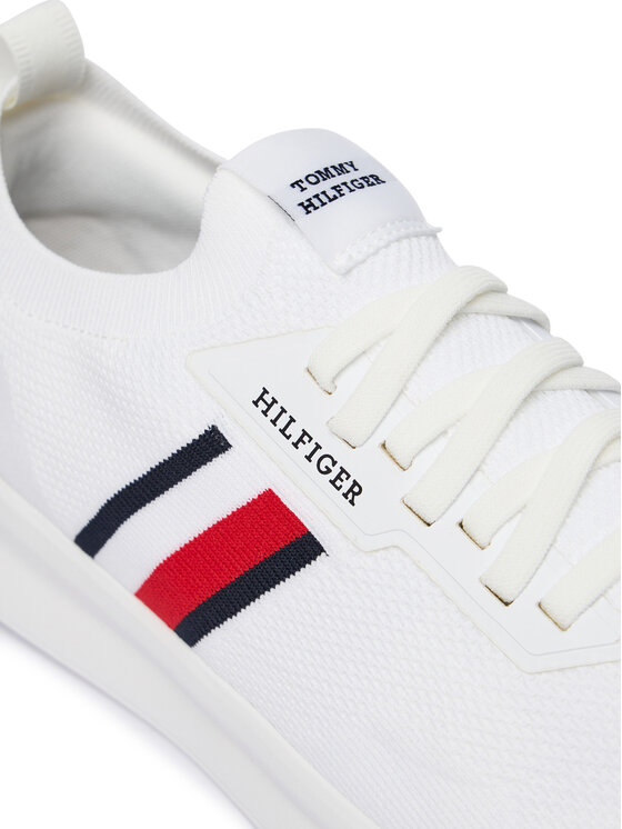Tommy Hilfiger Superge Tommy Hilfiger Lightweight Knitted Runner FM0FM05756 Bela