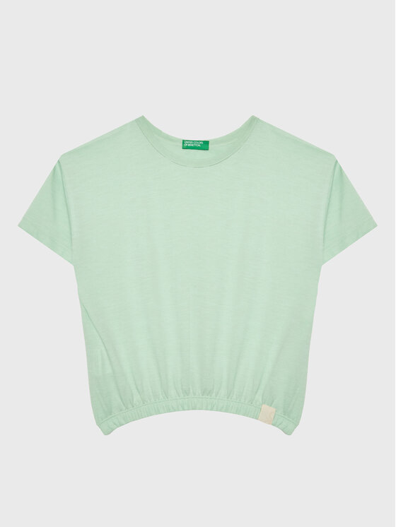 United Colors Of Benetton United Colors Of Benetton Футболка 37YKC10AU Зелений Boxy Fit