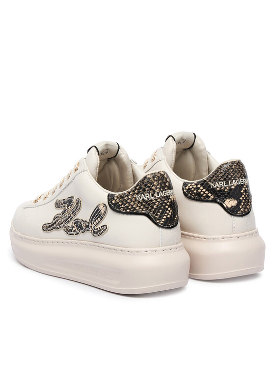 KARL LAGERFELD Sneakersy KARL LAGERFELD Kapri Embro KL62517P Biela