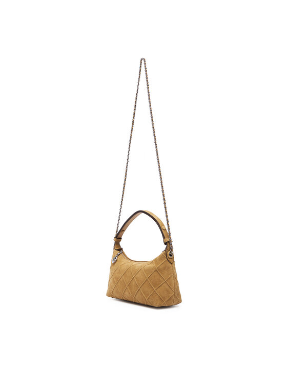 Tory Burch Сумка Tory Burch Fleming Suede Pochette 185797 Бежевий