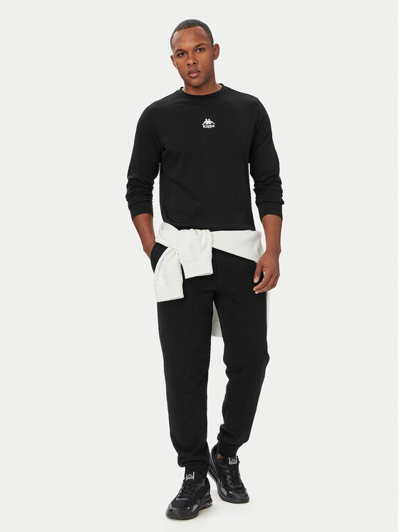 Kappa Kappa Longsleeve 382J2RW Чорний Regular Fit