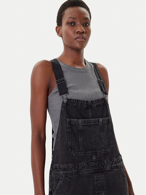 G-STAR G-Star Raw Džinsinė suknelė Skater D27734-E091 Pilka Loose Fit