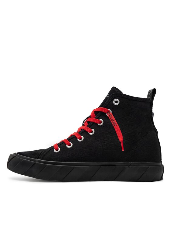 Off-White Teniși Off-White Mid Top Vulcanized Canvas IA119S22LEA0011010 Negru