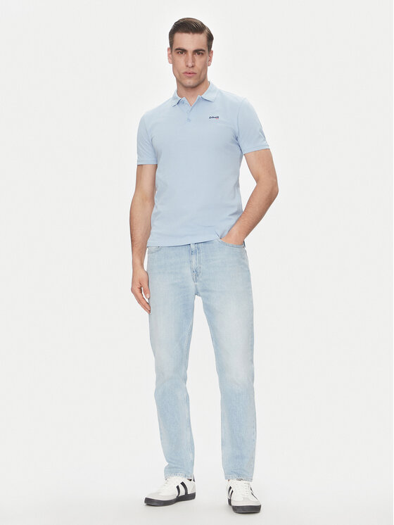 Schott NYC Schott NYC Polo majica PSCASUAL Modra Regular Fit