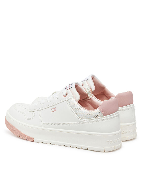 Tommy Hilfiger Zapatillas Tommy Hilfiger Low Cut Lace-Up Sneaker T3A9-33740-1355 S Blanco