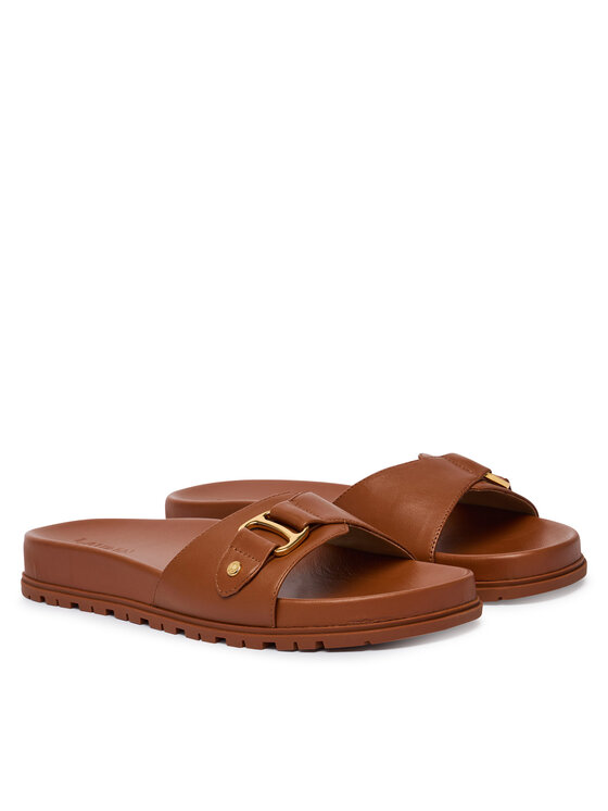 LAUREN RALPH LAUREN Чехли LAUREN RALPH LAUREN 802982883001 Кафяв