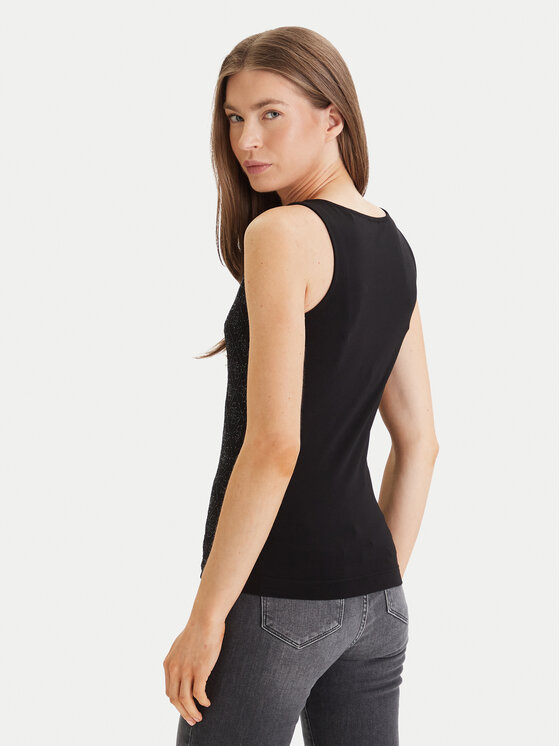 Guess Guess Топ W6GP10 K2932 Чорний Regular Fit