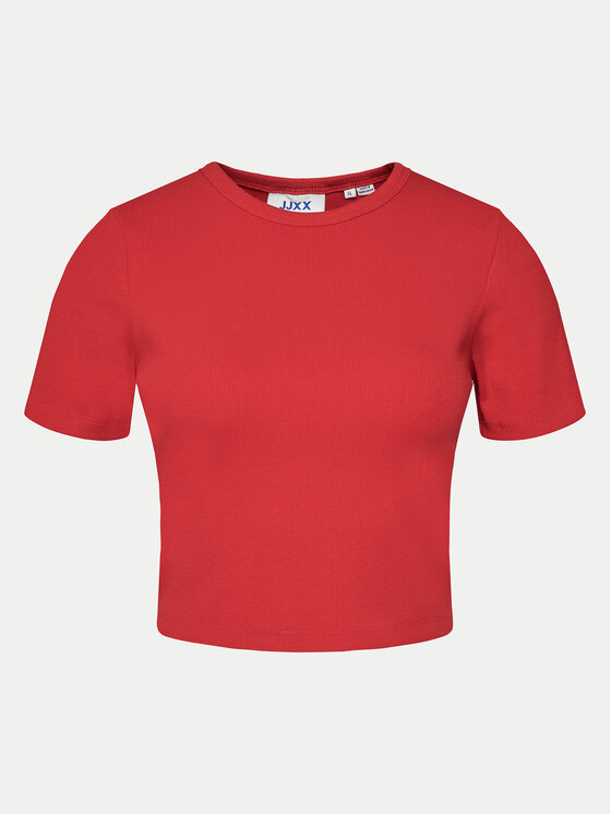 JJXX JJXX T-Shirt Florie 12217164 Κόκκινο Slim Fit