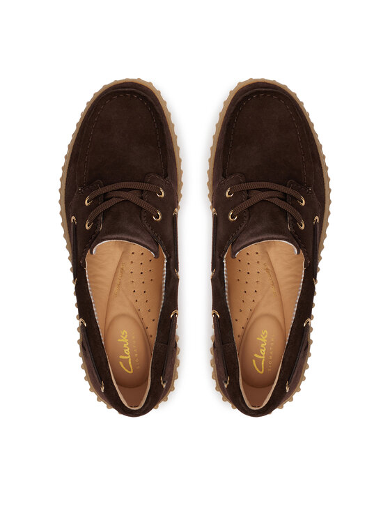 Clarks Туфлі Clarks Torhill Boat 26186647 Коричневий