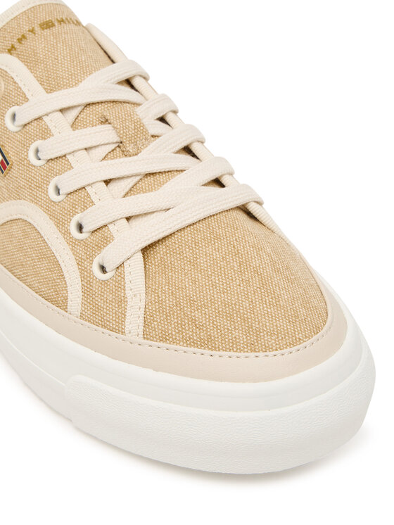 Tommy Hilfiger Teniszcipő Tommy Hilfiger Platform Vulc Piping FW0FW09394 Sárga
