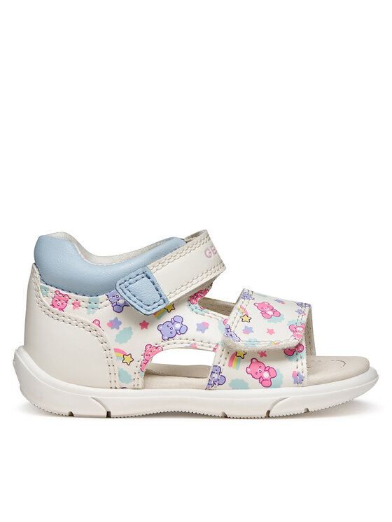 Geox Basutės Geox B Sandal Zapito Girl B556FC 05404 C0270 Balta