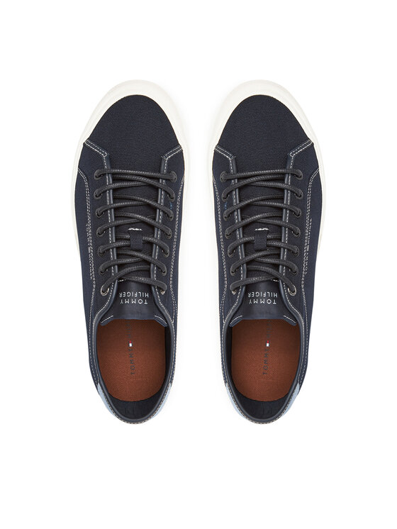 Tommy Hilfiger Tenisenes Tommy Hilfiger Hi Vulc Street Canvas FM0FM05515 Tumši zils