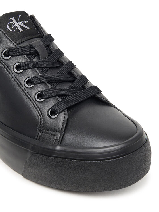 Calvin Klein Сникърси Calvin Klein Vulc Flatform Laceup Low Lth HW0HW03159 Черен