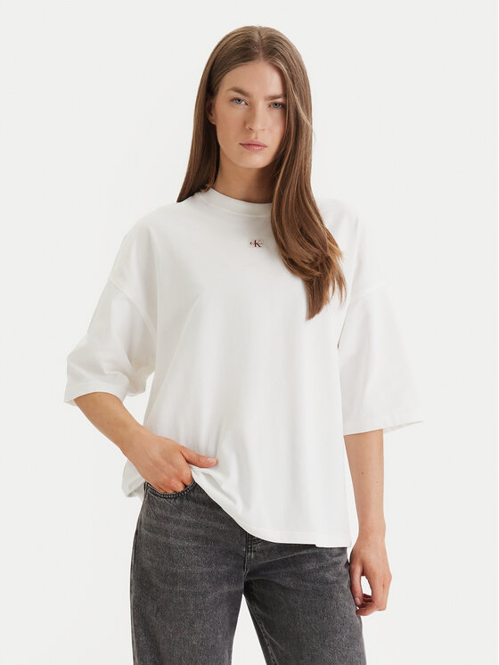 Calvin Klein Jeans Calvin Klein Jeans T-shirt LV047D204G Bianco Oversize