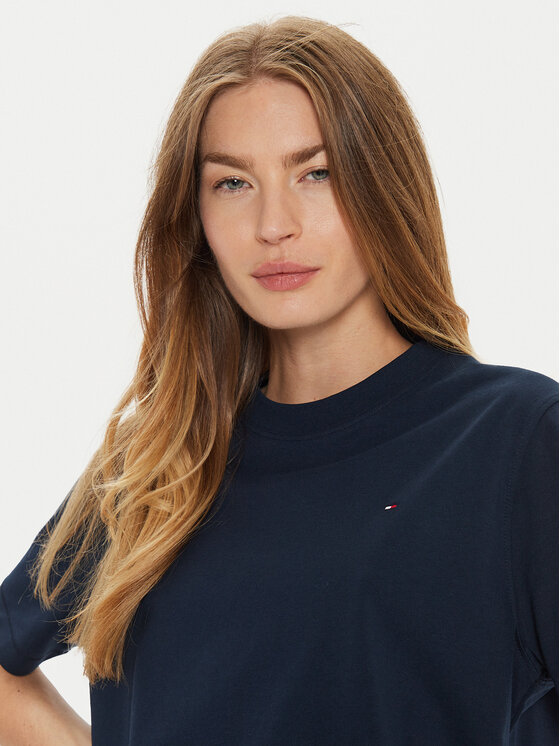 Tommy Hilfiger Tommy Hilfiger T-shirt Modern Flag WW0WW43597 Blu scuro Relaxed Fit