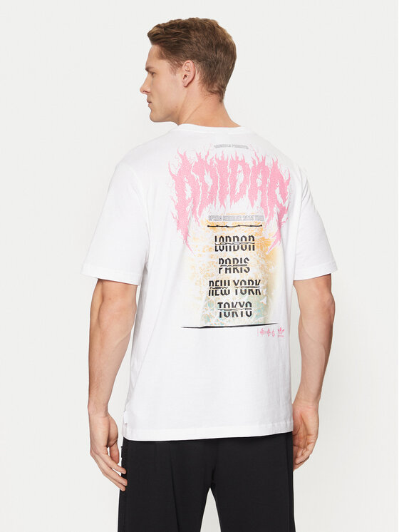 adidas adidas Футболка Trefoil Series Fashion Elevated Tee JD0665 Білий Regular Fit