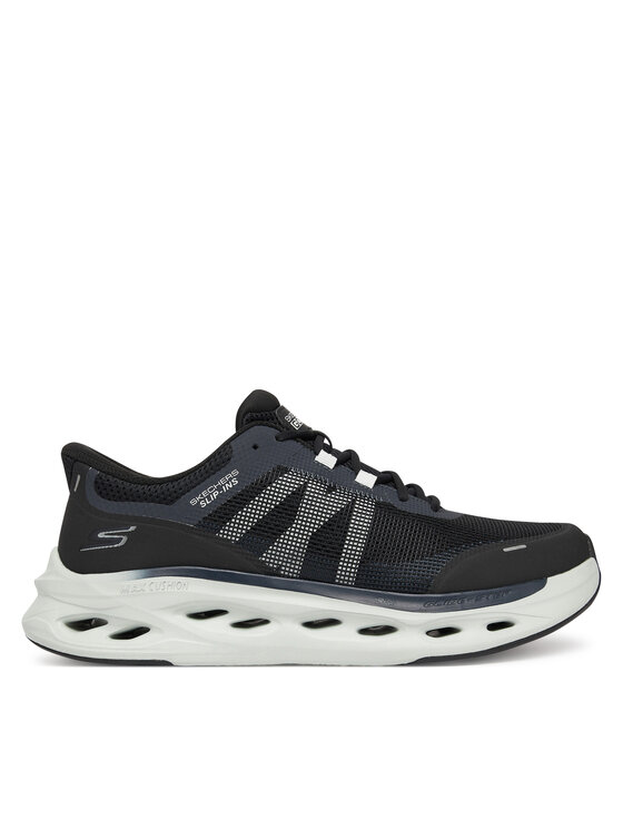 Skechers Skriešanas apavi Skechers Max Cushioning Glide-Step 220422 BKGY Melns