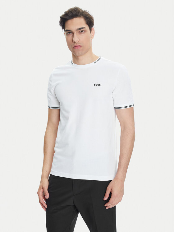 BOSS BOSS Marškinėliai Taul 50521245 Balta Regular Fit