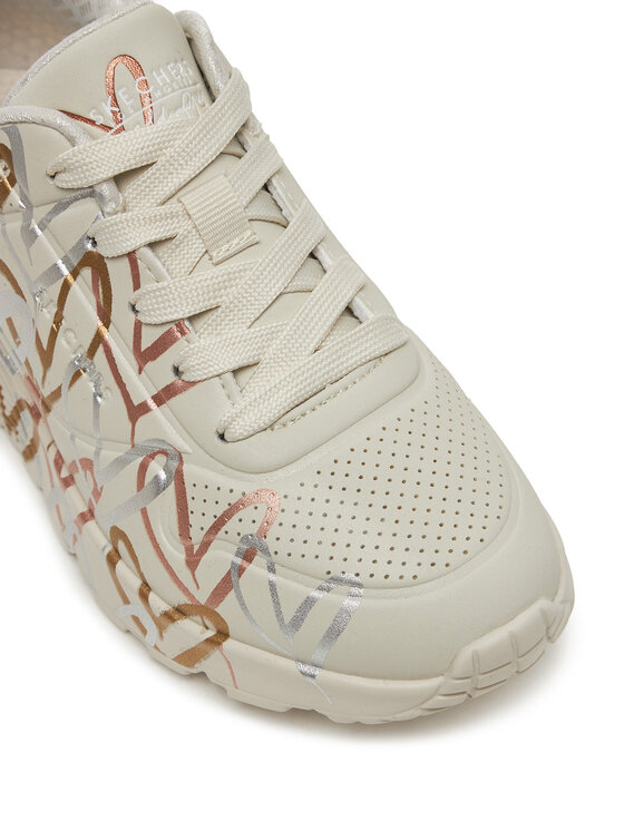 Skechers Sneakersy Skechers Uno Lite - Metallic 314067L/NTMT Bílá