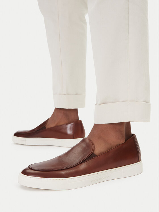 Emporio Armani Mokasīni Emporio Armani X4Y007 XF849 00257 Brūns