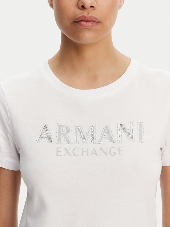 Armani Exchange Armani Exchange Футболка XW000387 AF10354 U0002 Білий Regular Fit