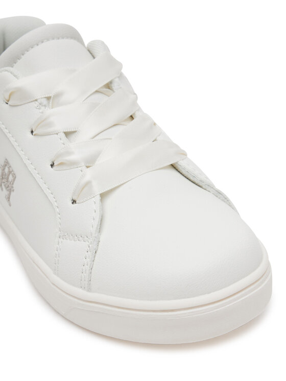 Tommy Hilfiger Laisvalaikio batai Tommy Hilfiger Low Cut Velcro Sneaker T1A9-33728-1439 S Balta