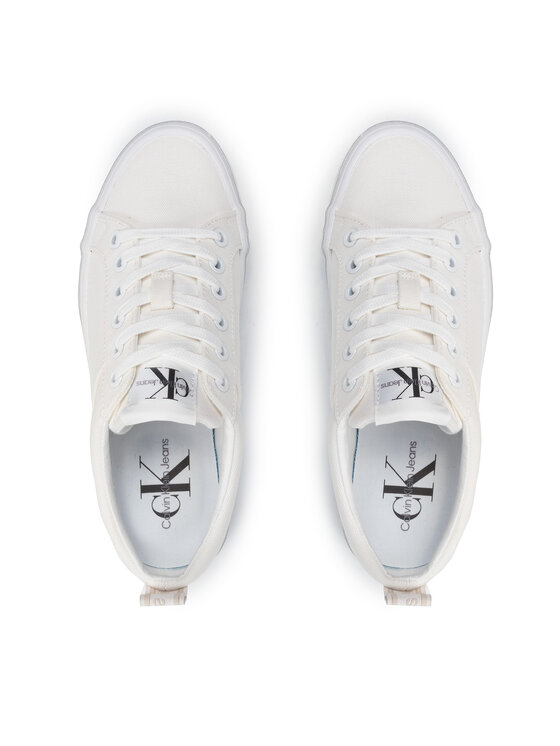 Calvin Klein Jeans Sportcipők Calvin Klein Jeans Flatform Vulcanized 3 YW0YW00491 Fehér