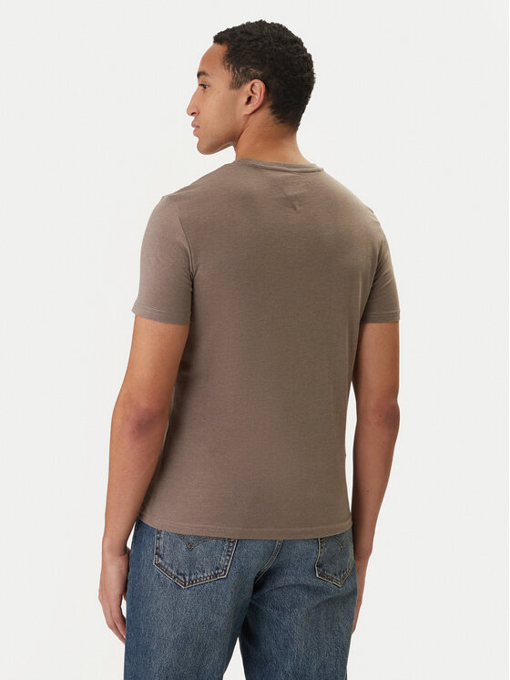 Tommy Jeans Tommy Jeans Camiseta DM0DM20363 Beis Slim Fit