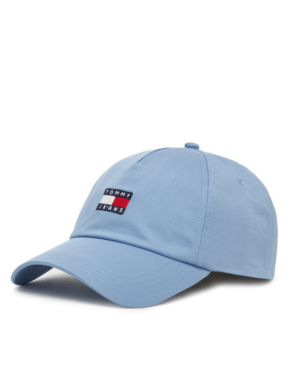Tommy Jeans Šiltovka Tommy Jeans Heritage Core 5 Panel AW0AW16991 Svetlo modrá