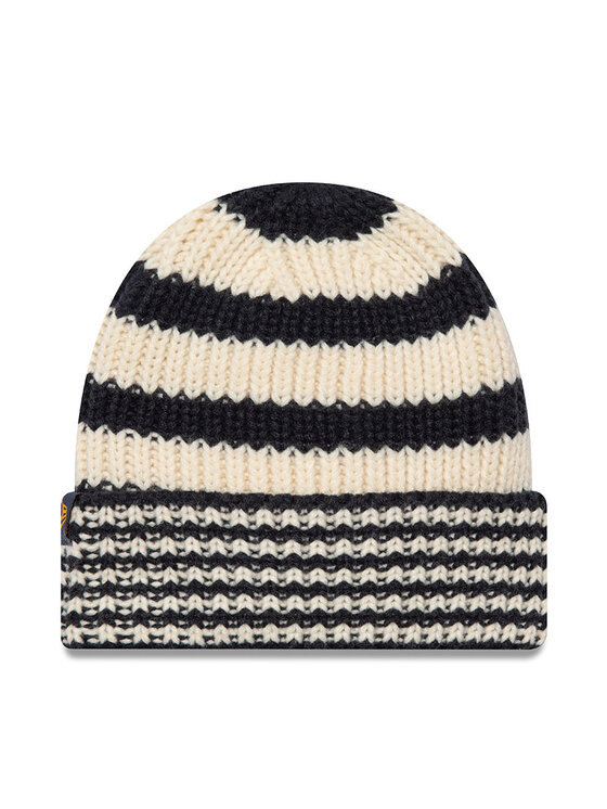 New Era Шапкa New Era Ne Stripe Knit Bean 60565460 Чорний