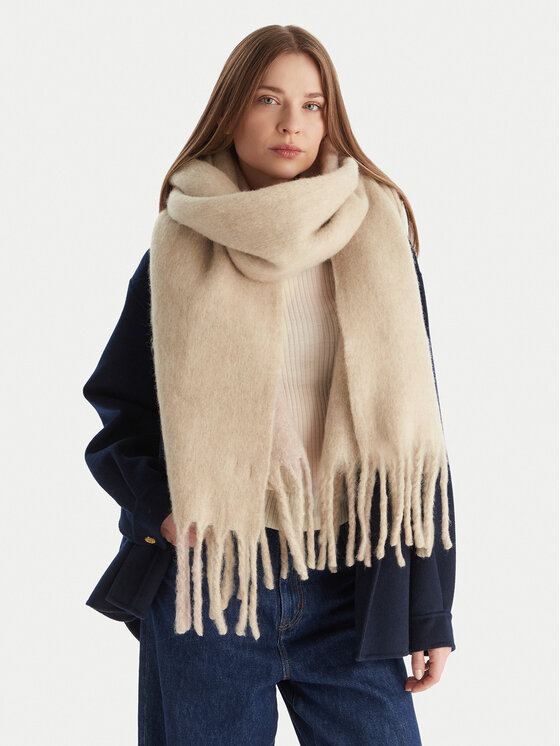 Calvin Klein Šál Calvin Klein Emblem Brushed LV04D8069G Béžová