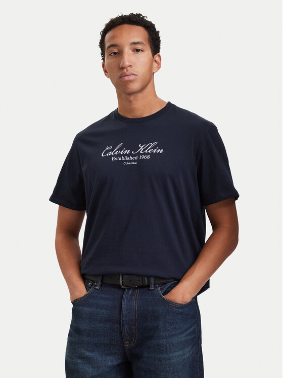 Calvin Klein Jeans Calvin Klein Jeans Camiseta Script LV04RH830G Azul marino Regular Fit
