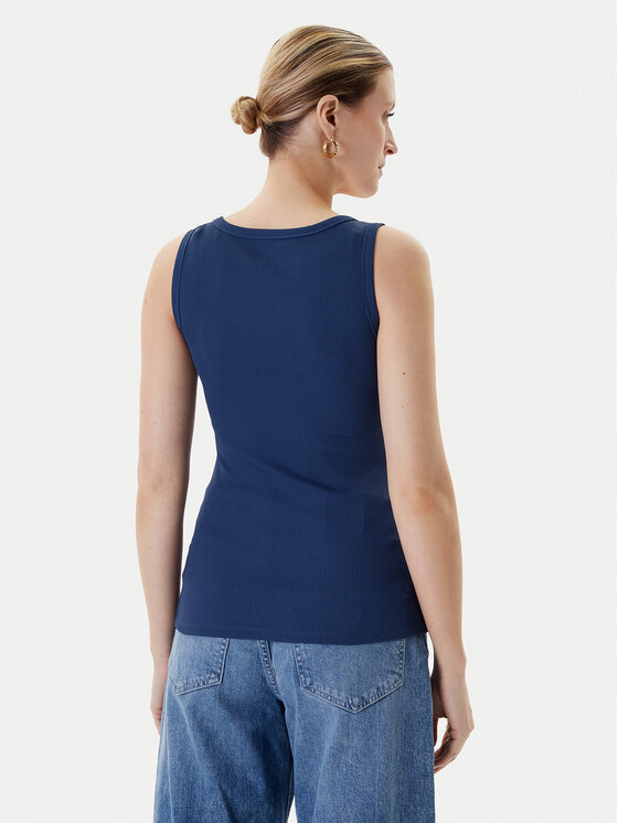 Guess Guess Топ W5YP00 KCXJ2 Cиній Classic Fit