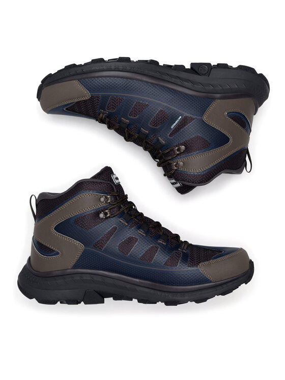 Hunter Trekingová obuv Hunter PEAK RT MID WP Tmavomodrá