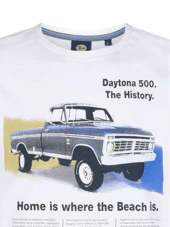 Petrol Industries Petrol Industries Camiseta M-1050-TSR604 Blanco Regular Fit
