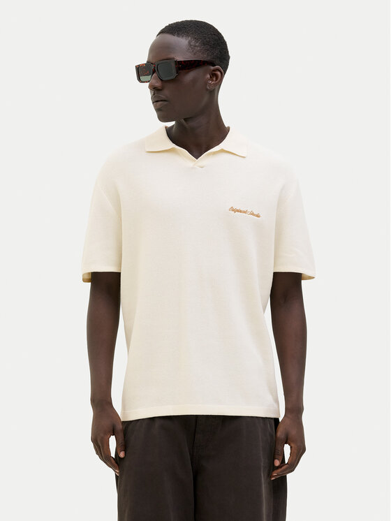 Jack & Jones Jack & Jones Polo Norrebro 12297926 Écru Relaxed Fit