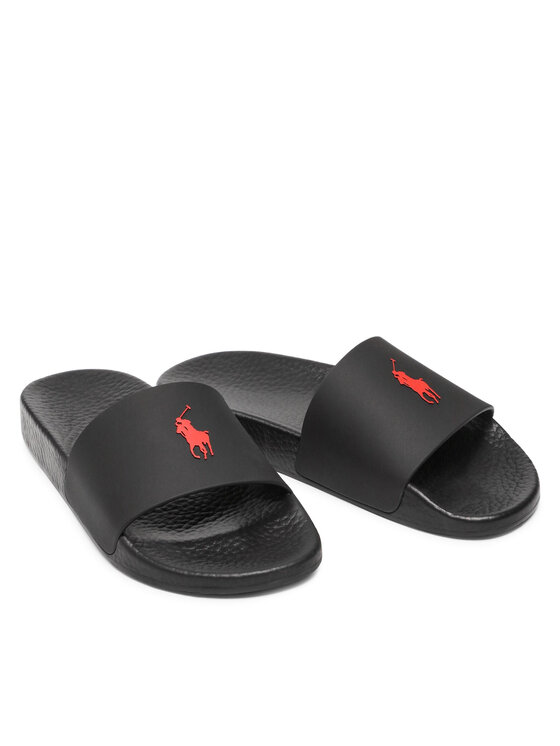 Polo Ralph Lauren Klapki Polo Ralph Lauren Polo Slide 809852071004 Czarny