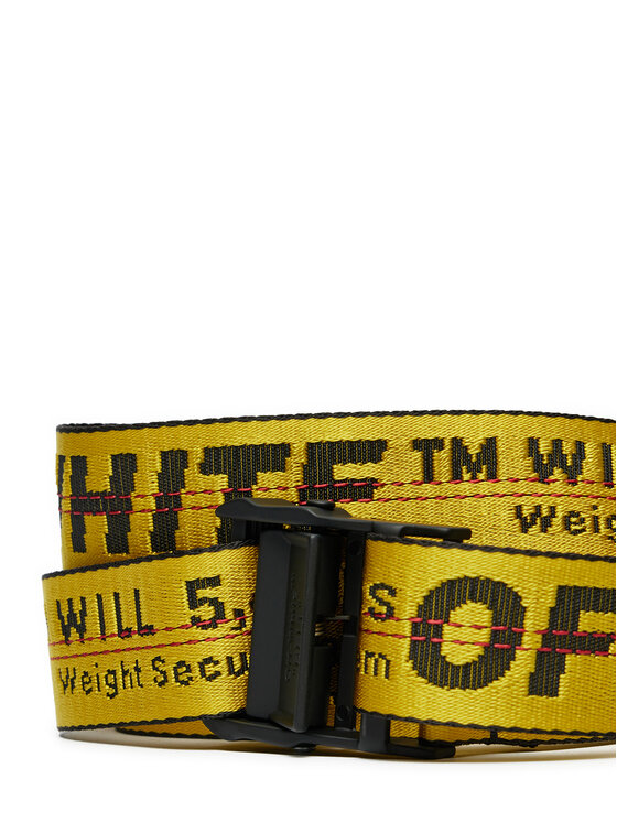 Off-White Мъжки колан Off-White OMRB012R21FAB0011810 Жълт