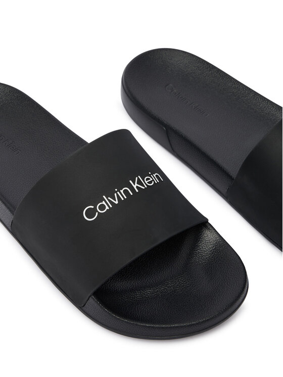 Calvin Klein Natikači Calvin Klein Ess Slide Monobrand Cv HM0HM02107 Črna