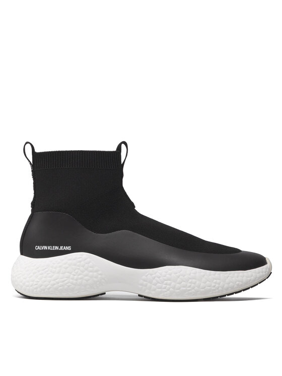 Calvin Klein Jeans Αθλητικά Calvin Klein Jeans Runner Sneaker Sock Knit YM0YM00045 Μαύρο