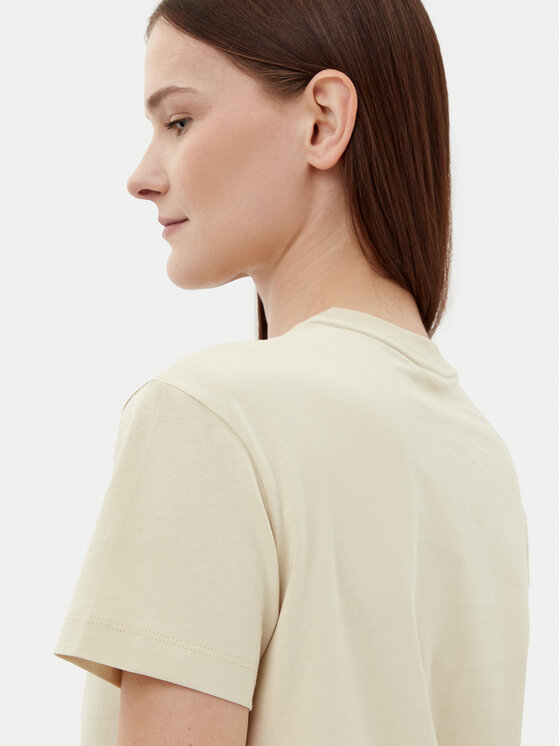 Calvin Klein Calvin Klein Camiseta Nano Logo K20K207519 Beis Regular Fit