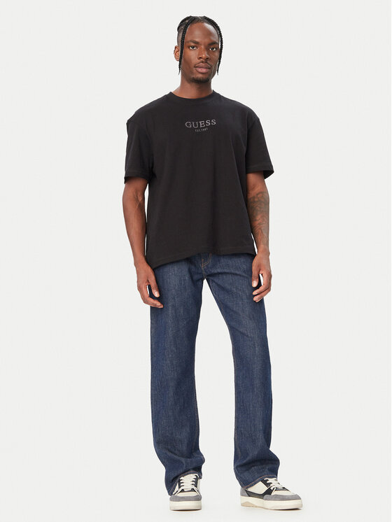 Guess Guess Póló M6BI55 K6192 Fekete Oversize