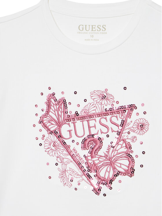 Guess Guess Футболка J5YI35 K6YW4 Білий Regular Fit