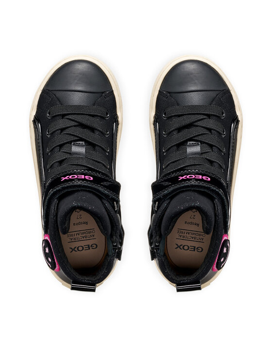 Geox Sneakersy Geox J Kalispera Girl J744GI 5402 C0922 D Czarny
